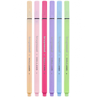 Marcadores Punta Fina Bruynzeel Set 6 Colores Pastel 2