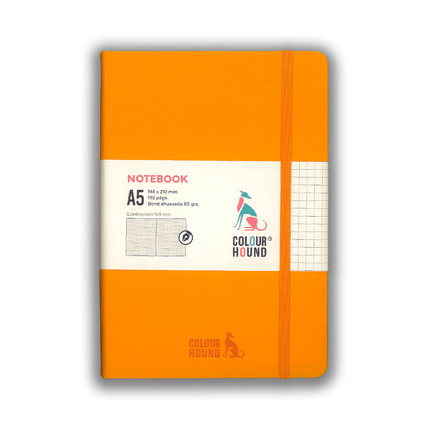 Libreta Colour Hound A5 Mostaza Lisa 