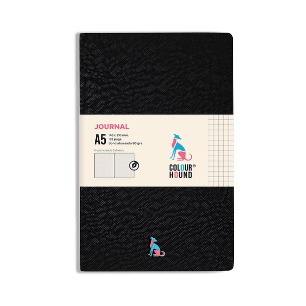 Libreta Colour Hound A5 Journal negra 1