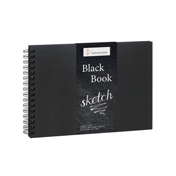 Cuaderno Dibujo Papel Negro Hahnemühle 250gr A4 