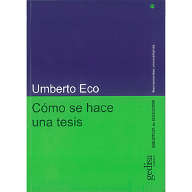 Cómo se hace una tesis