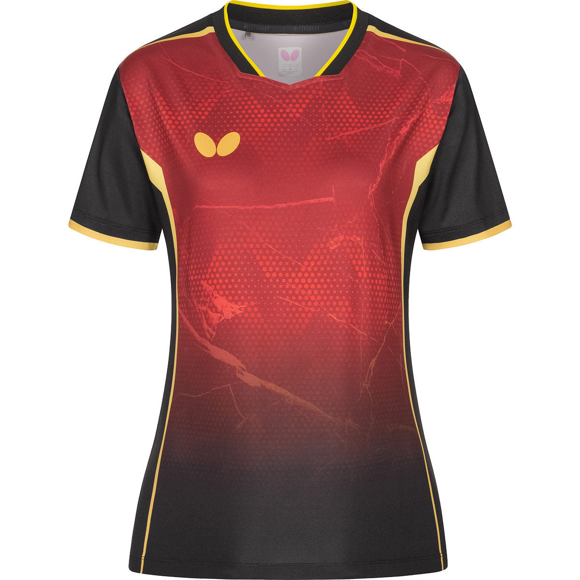 Sutairu Lady Shirt Black-Red 1