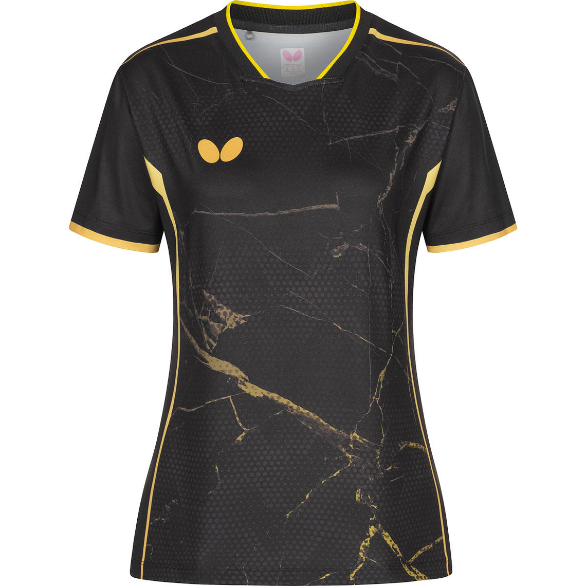 Sutairu Lady Shirt Black-Gold 1