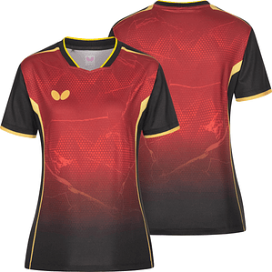 Sutairu Lady Shirt Black-Red