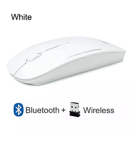 Mouse Dual Inalambrico + Bluetooth Ultradelgado