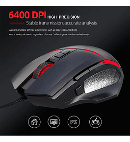 Scorpion Mouse Gamer Retroiluminado RGB 6400 DPI