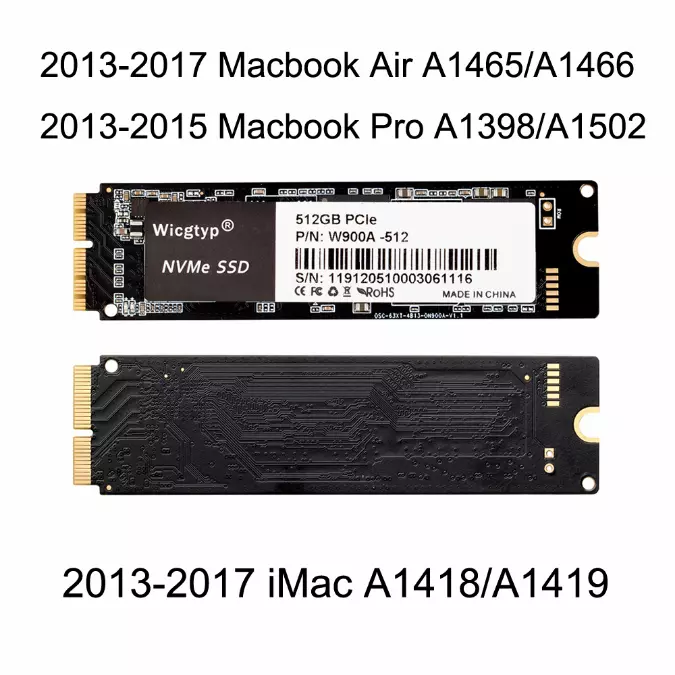 Disco Sólido SSD para Macbook Pro Retina y Macbook Air (i...