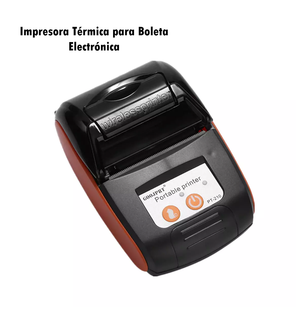 Mini Impresora Térmica Bluetooth Portátil 58mm Boletas Sii