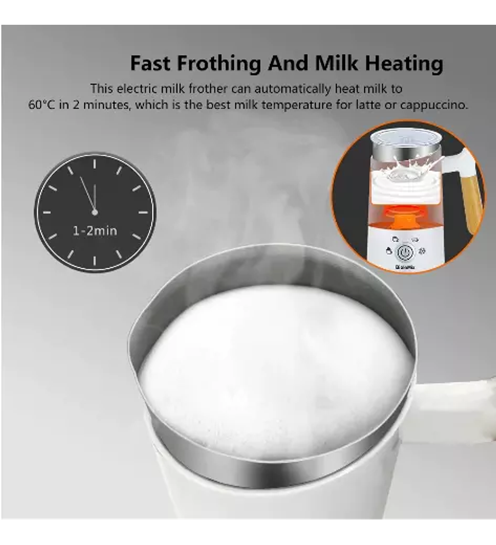 BioloMix Espumador automático de leche caliente y fría