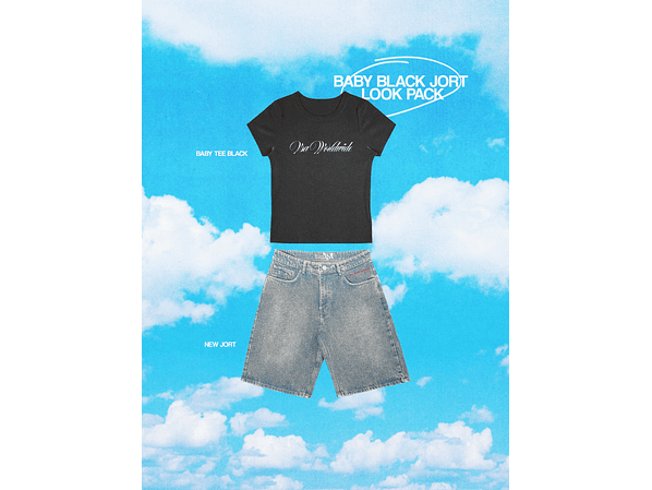 BABY BLACK JORT LOOK PACK 1