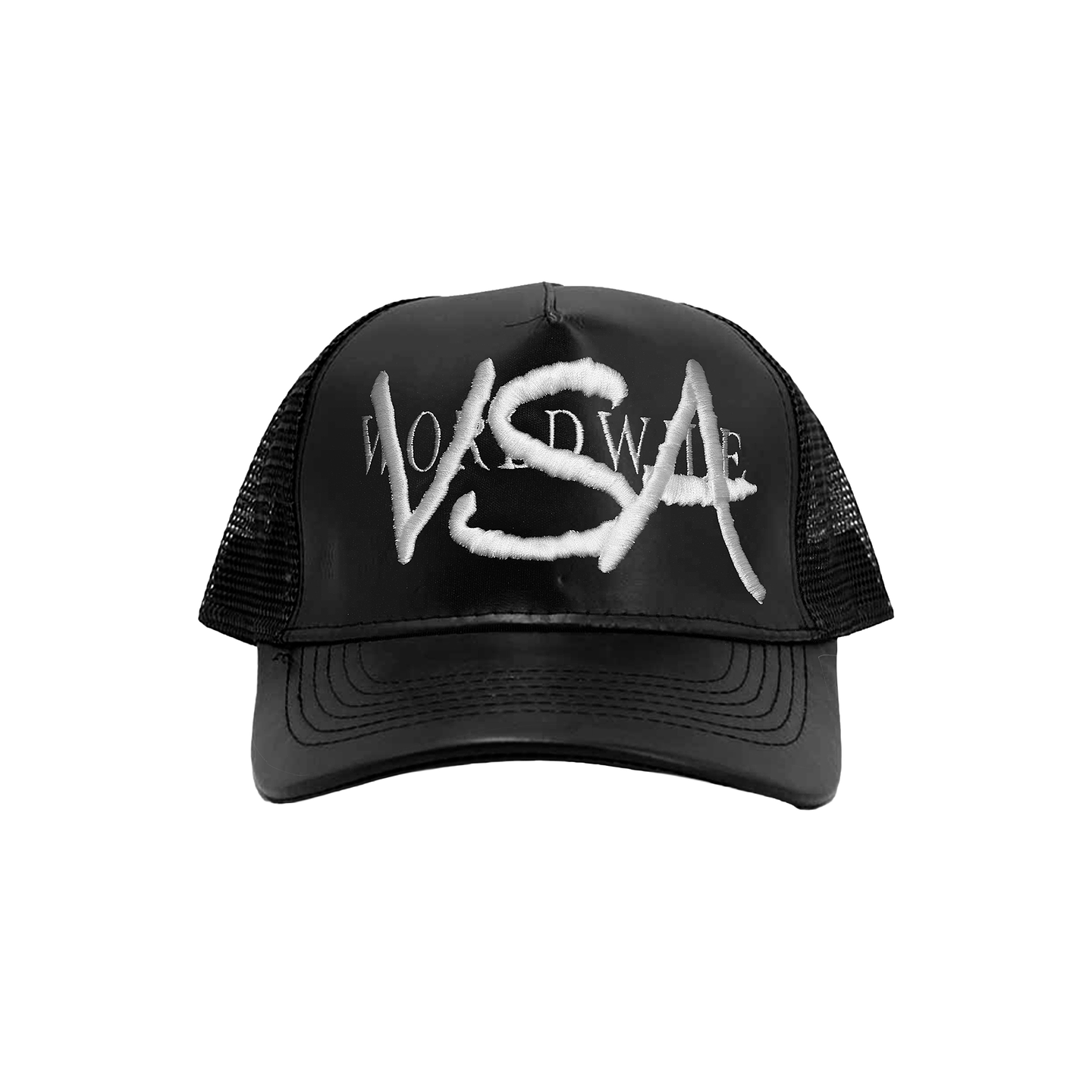 Gorra VSA Snapback Black Trasher Leather 1