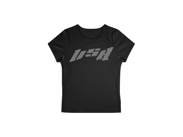 BaBy Tee Icon Strass Black  1