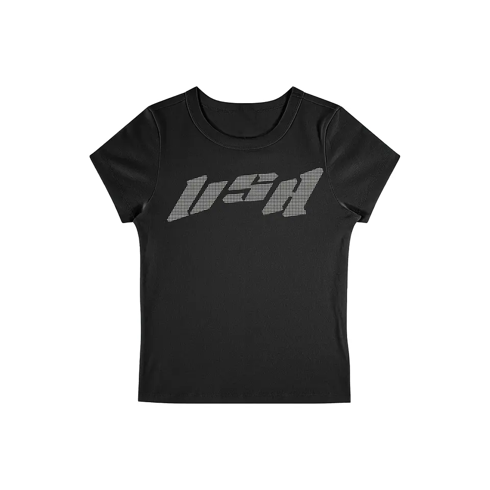 BaBy Tee Icon Strass Black  1