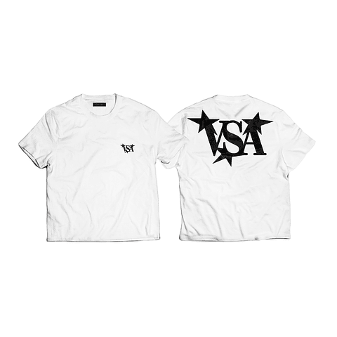 VStars Tee White Black 