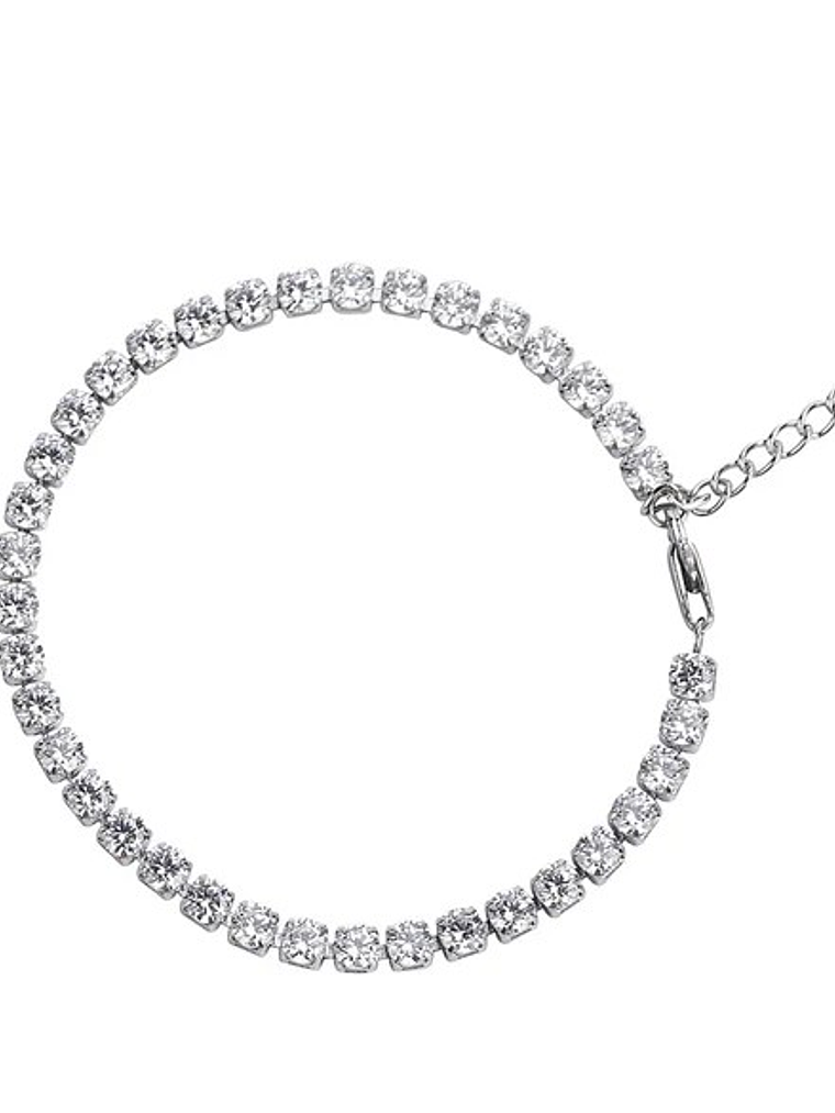 Pulsera Tennis Ajustable – Acero 304 con Baño de Oro 18K (Unisex) 4