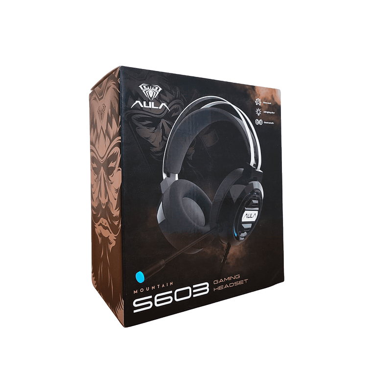 Audifono Gamer Aula 3,5 + Usb Retroiluminado Stereo S603 6