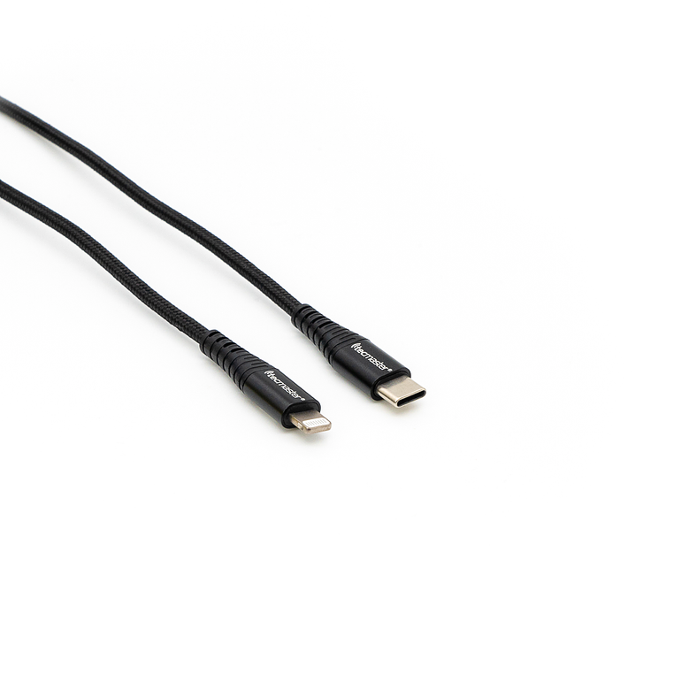 Cable Reforzado Black Tipo-C A Lightning Iphone Tecmaster 1