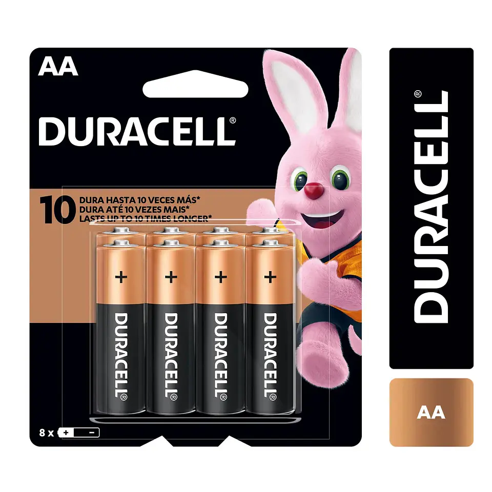 Pack De Pila  Alcalina  Duracell Aa 8 1
