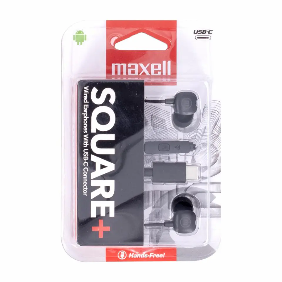 Audifonos Maxell Tipo C Square Negro 2