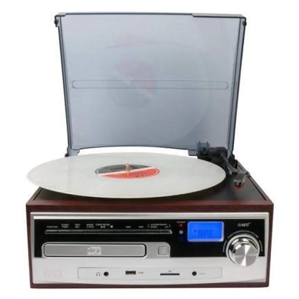 Tocadiscos Los 80 Irt Usb/Sd/ Radio Fm/ Aux/ Bt/ Cd/Cassette 2