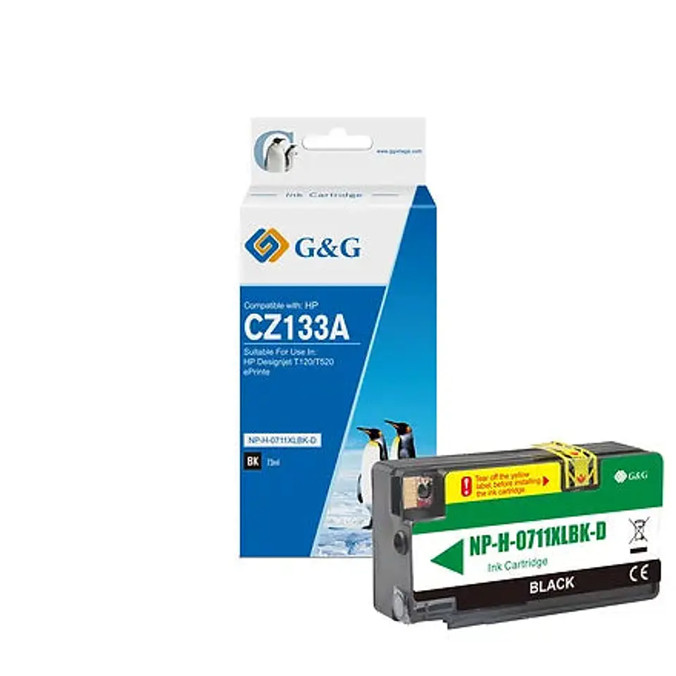 Cartucho Alternativo Hp 711 Black G&G 1