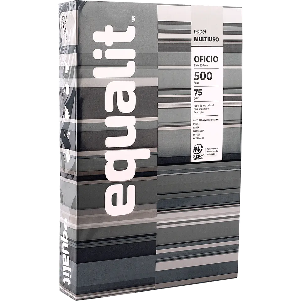 Resma De Papel Tamaño Oficio 500 Hojas Equalit 1