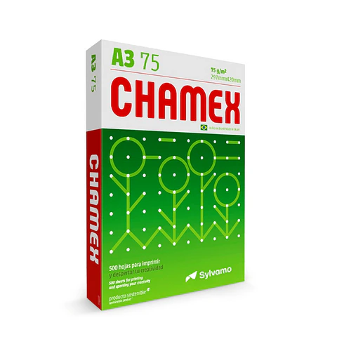 Resma De Papel A3  75Gr 500 Hojas Chamex