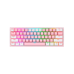 Teclado Mecánico Redragon Fizz Pink White K616 Rgb