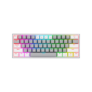 Teclado Mecánico Redragon Fizz Gray White K616 Rgb