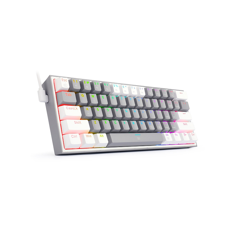 Teclado Mecánico Redragon Fizz Gray White K616 Rgb 3