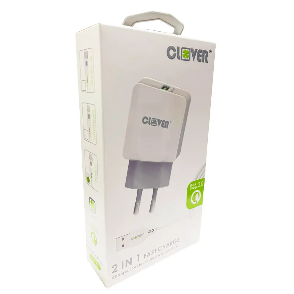Cargador Y Cable Tipo C Carga Rápida Clover 3