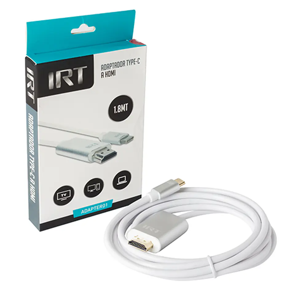 Adaptador Tipo C A Hdmi Irt 1.8 Mt 1