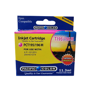 Cartucho Alternativo Pacific Color Pc-T195/196/197 Magenta
