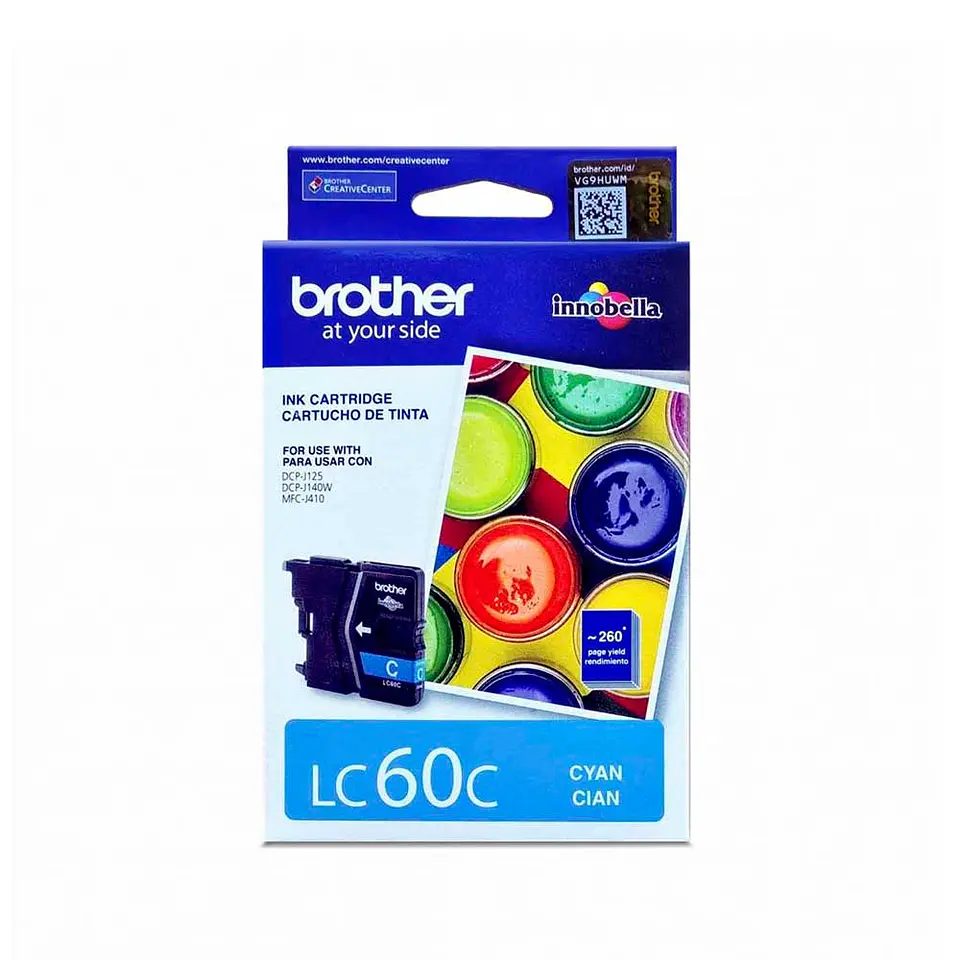 Cartucho De Tinta Original Brother Lc-60 Cyan 1