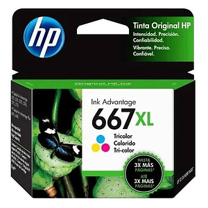 Tinta Original Hp 667 Xl Cl (3Ym80Al)
