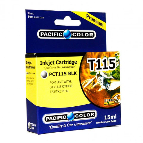 Cartucho  Alternativo Pacific Color Pc-T115 Blk