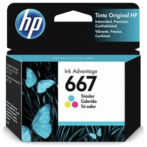 Tinta Original Hp 667 Cl (3Ym78Al)