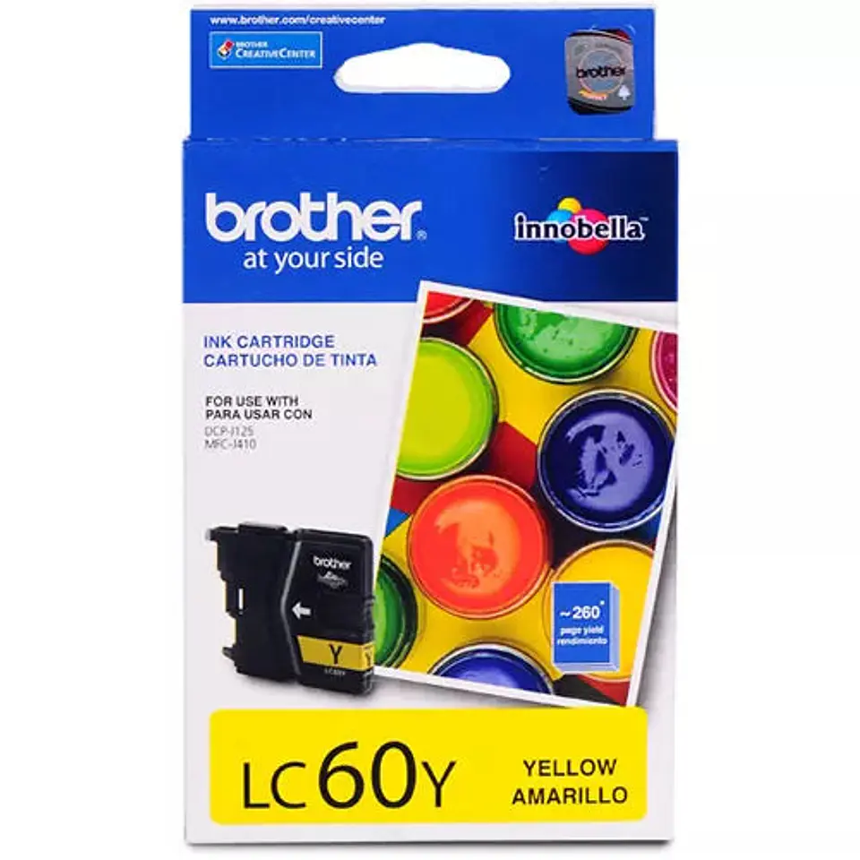 Cartucho De Tinta Original Brother Lc-60 Yellow 1