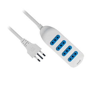 Alargador Multiple 4 Entrada Blanco Philco 3Metros