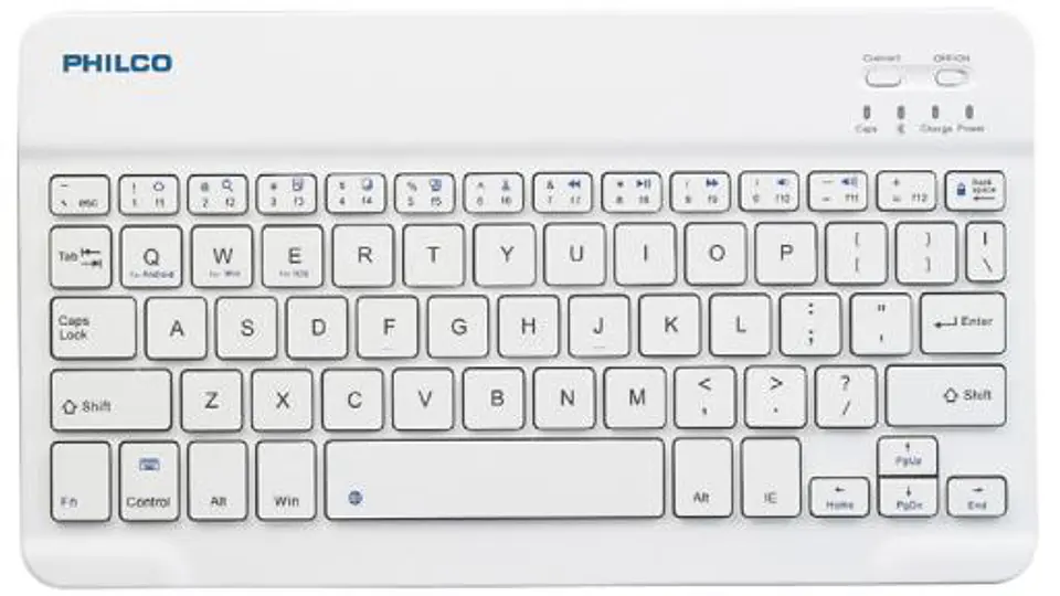 Mini Teclado Bluetooth 7 Pulgadas Philco Bk-701 White 1