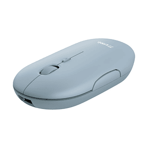 Mouse Trust Puck  Wrl-Bt Recargable Blue
