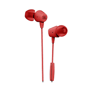 Audifonos Jbl C50Hi In Ear Con Cable Manos Libres Rojo