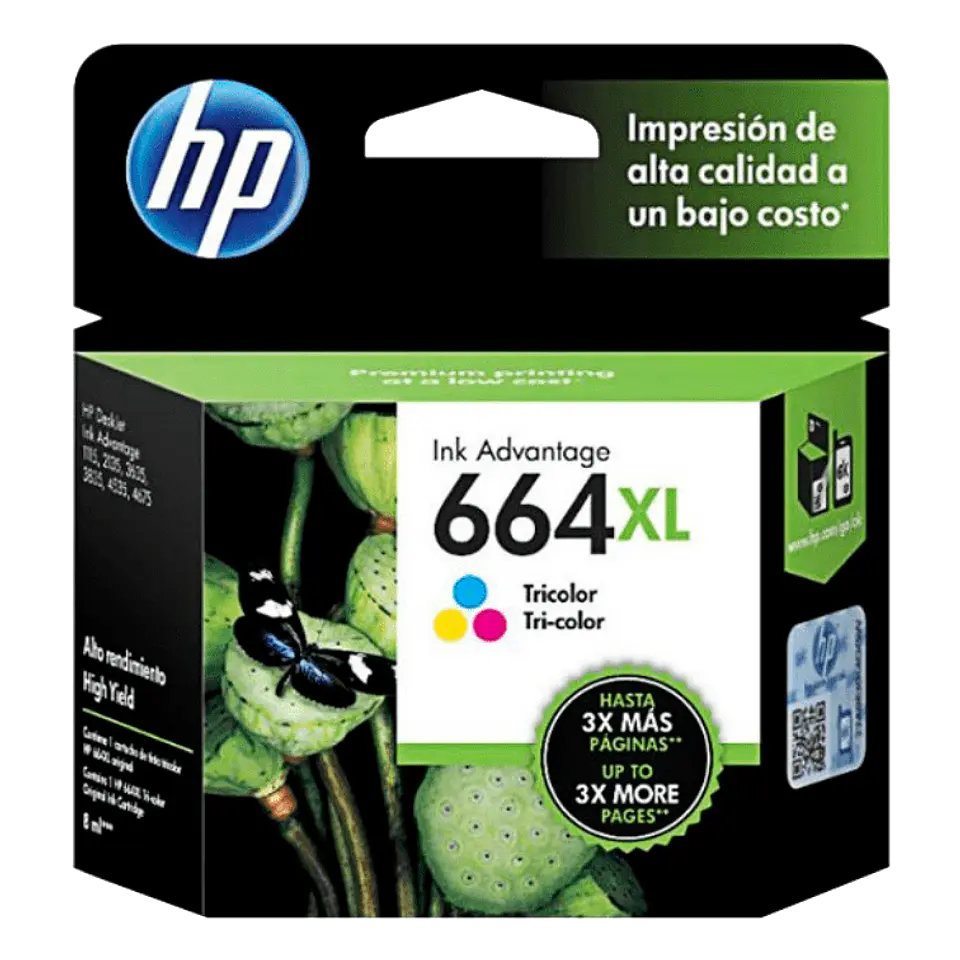 Tinta Original Hp 664 Cl Xl (F6V30Al)  2