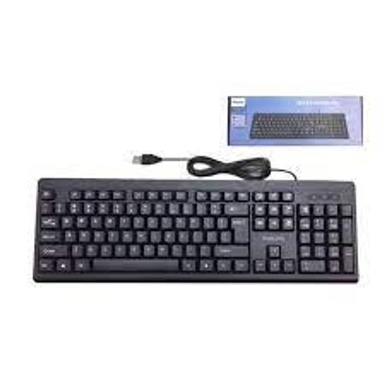 Teclado Con Cable Usb Plug And Play Philips K224 Negro 3