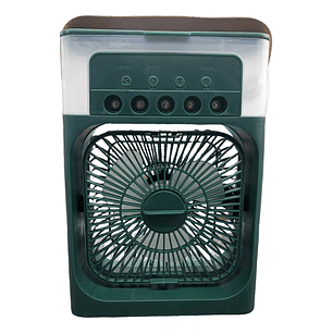 Mini Ventilador Usb De Escritorio Con Enfriador Verde Dg