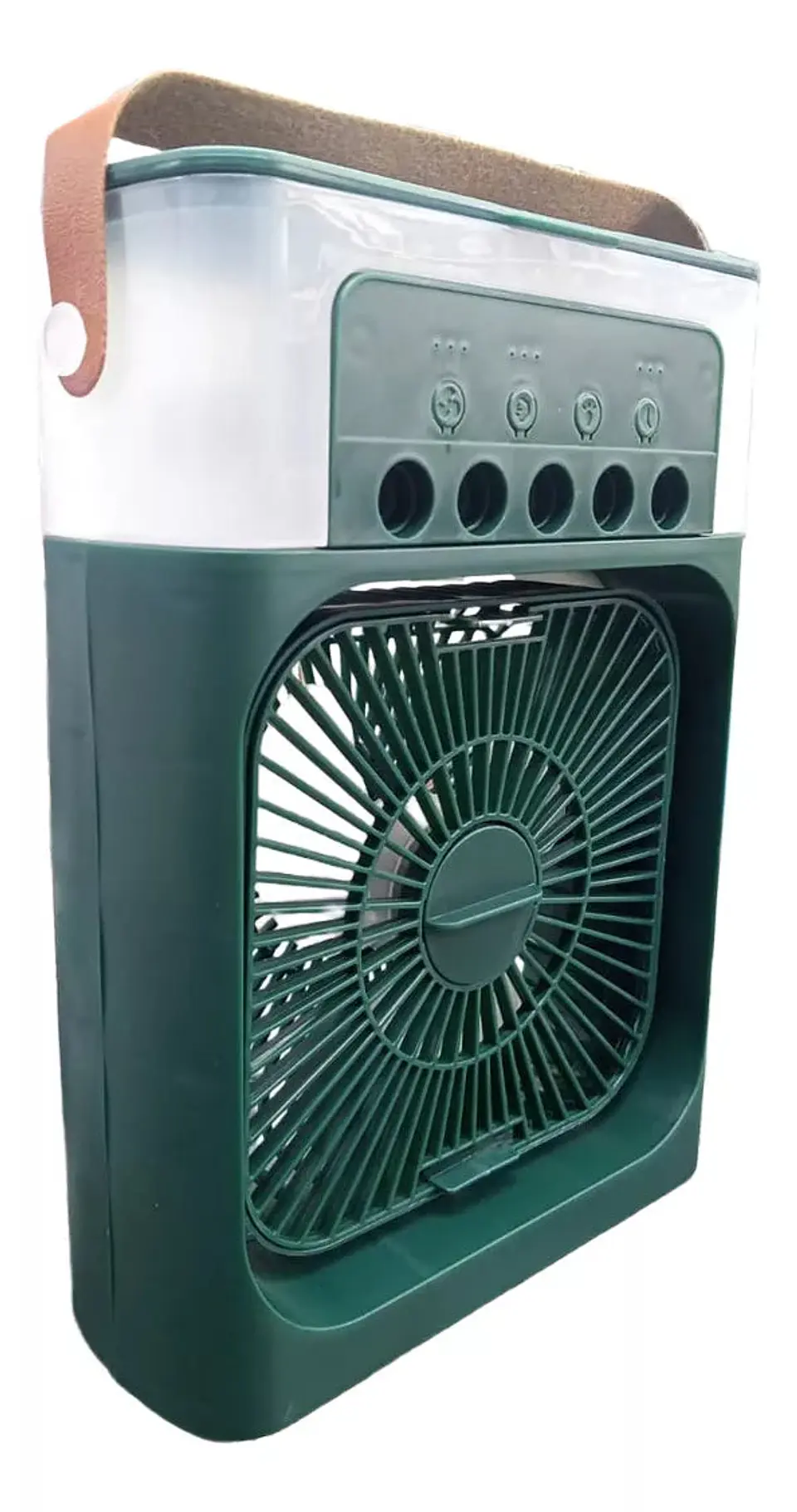 Mini Ventilador Usb De Escritorio Con Enfriador Verde Dg 2