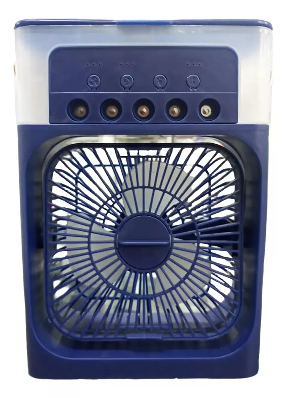 Mini Ventilador Usb De Escritorio Con Enfriador Azul Dg 1