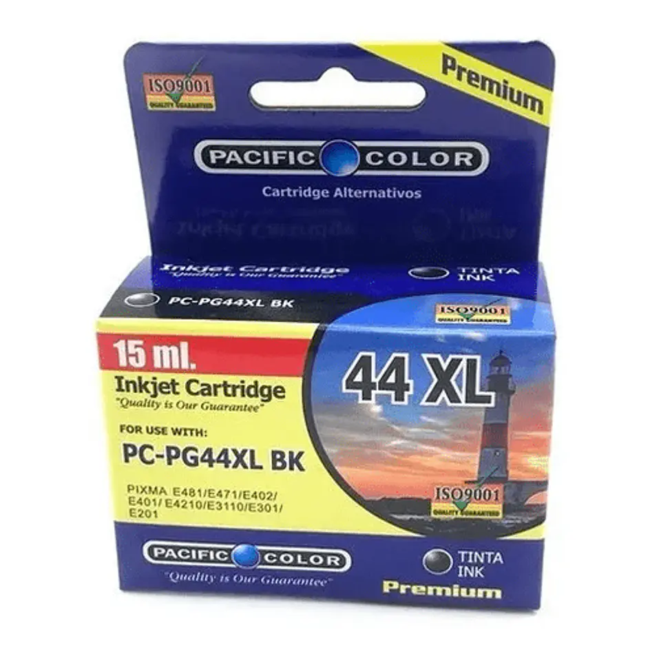 Cartucho Alternativo Pacific Color Pg-44Xl Bk 2