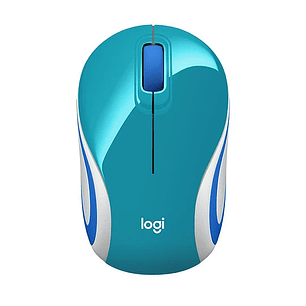 Mouse Inalámbrico Logitech M187 Mini Celeste