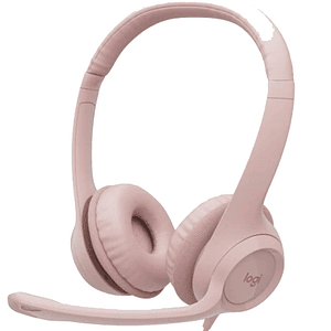 Audifonos Logitech H390 Rosado Stereo C/N Microfono Usb